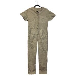 Pistola Khaki Mockneck Jumpsuit sz S